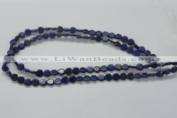 CNL242 15.5 inches 8*8mm heart natural lapis lazuli beads wholesale