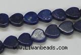 CNL243 15.5 inches 10*10mm heart natural lapis lazuli beads wholesale