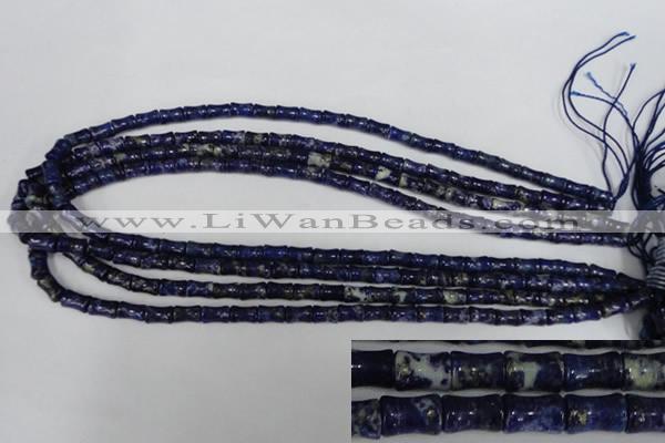 CNL432 15.5 inches 5*7mm bone natural lapis lazuli gemstone beads