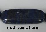 CNL489 15.5 inches 18*48mm oval natural lapis lazuli gemstone beads