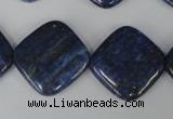 CNL526 15.5 inches 20*20mm diamond natural lapis lazuli gemstone beads