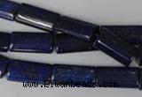 CNL541 15.5 inches 8*16mm flat tube natural lapis lazuli gemstone beads