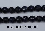 CNL602 15.5 inches 8mm faceted round natural lapis lazuli gemstone beads