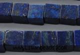 CNL645 15.5 inches 12*12mm cube natural lapis lazuli beads