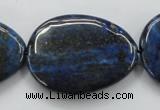 CNL655 15.5 inches 25*35mm flat teardrop natural lapis lazuli beads