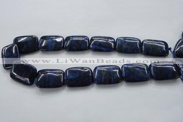 CNL672 15.5 inches 22*30mm rectangle natural lapis lazuli beads