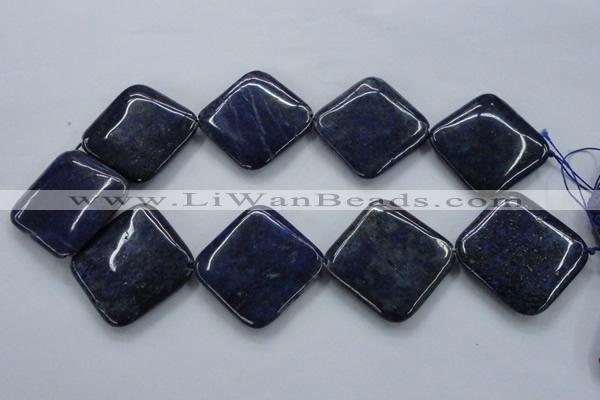 CNL693 15.5 inches 35*35mm diamond natural lapis lazuli beads