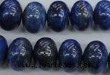 CNL866 15.5 inches 12*16mm rondelle natural lapis lazuli gemstone beads