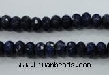 CNL872 15.5 inches 5*8mm faceted rondelle natural lapis lazuli beads