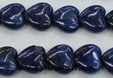 CNL934 15.5 inches 15*15mm heart natural lapis lazuli gemstone beads