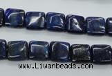 CNL961 15.5 inches 10*10mm square natural lapis lazuli gemstone beads