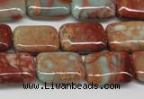 CNS110 15.5 inches 13*18mm rectangle natural serpentine jasper beads