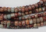 CNS128 15.5 inches 4*6mm rondelle natural serpentine jasper beads