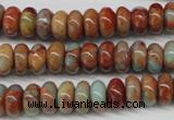 CNS130 15.5 inches 6*10mm rondelle natural serpentine jasper beads