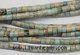 CNS135 15.5 inches 3.5*4mm heishi natural serpentine jasper beads