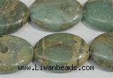 CNS242 15.5 inches 18*25mm oval natural serpentine jasper beads