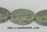 CNS243 15.5 inches 20*30mm oval natural serpentine jasper beads