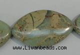 CNS248 15.5 inches 25*40mm marquise natural serpentine jasper beads