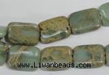 CNS255 15.5 inches 12*16mm rectangle natural serpentine jasper beads