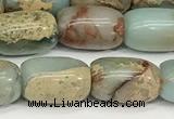 CNS310 15.5 inches 8*12mm drum serpentine jasper beads