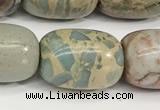 CNS313 15.5 inches 13*18mm drum serpentine jasper beads