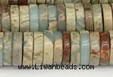 CNS320 15.5 inches 3*8mm heishi serpentine jasper beads