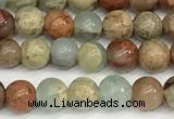 CNS330 15.5 inches 4mm round serpentine jasper beads wholesale