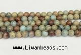 CNS332 15.5 inches 8mm round serpentine jasper beads wholesale