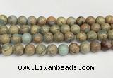 CNS334 15.5 inches 12mm round serpentine jasper beads wholesale