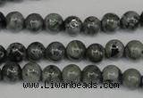 CNS400 15.5 inches 4mm round natural serpentine jasper beads