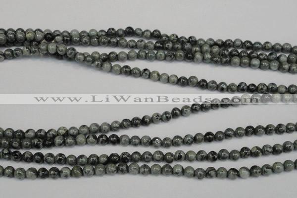 CNS400 15.5 inches 4mm round natural serpentine jasper beads