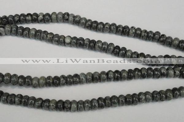 CNS412 15.5 inches 5*8mm rondelle natural serpentine jasper beads