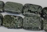 CNS438 15.5 inches 18*25mm rectangle natural serpentine jasper beads