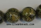 CNS508 15.5 inches 20mm round natural serpentine jasper beads