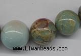 CNS70 15.5 inches 12mm - 24mm round natural serpentine jasper beads