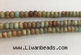 CNS714 15.5 inches 5*8mm rondelle serpentine jasper beads wholesale