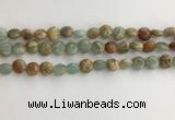 CNS718 15.5 inches 6mm flat round serpentine jasper beads wholesale