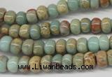 CNS72 15.5 inches 5*8mm rondelle natural serpentine jasper beads