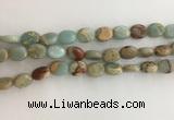 CNS723 15.5 inches 8*10mm oval serpentine jasper beads wholesale