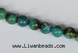 CNT04 16 inches natural turquoise 8mm round beads wholesale