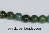 CNT05 16 inches 9mm round natural turquoise beads wholesale