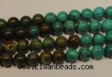 CNT102 15.5 inches 5.5mm - 6mm round natural turquoise beads wholesale