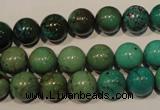 CNT106 15.5 inches 10mm round natural turquoise beads wholesale