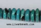 CNT11 16 inches multi-size rondelle natural turquoise beads wholesale