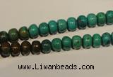 CNT111 15.5 inches 4*7mm rondelle natural turquoise beads wholesale