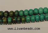 CNT112 15.5 inches 5*8mm rondelle natural turquoise beads wholesale