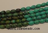 CNT116 15.5 inches 4*6mm rice natural turquoise beads wholesale