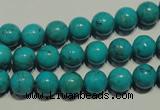 CNT147 15.5 inches 8mm round natural turquoise beads wholesale