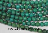 CNT204 15.5 inches 4.5mm round natural turquoise beads wholesale