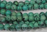 CNT206 15.5 inches 6mm round natural turquoise beads wholesale